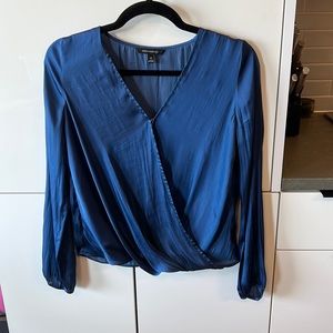 Banana Republic blue silky top